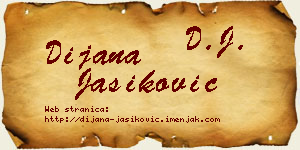 Dijana Jasiković vizit kartica